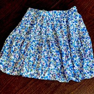 Free!! Floral Blue print summer skirt